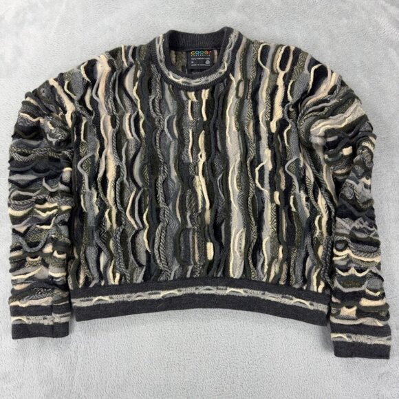 Coogi Australia Knit Grey Wool Sweater Women’s Size M - Picture 1 of 11